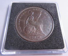 Load image into Gallery viewer, 1826 BRITANNIA KING GEORGE IV PENNY VF PRESENTED IN QUADRANT CAPSULE &amp; BOX
