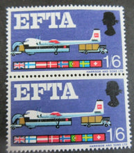 Load image into Gallery viewer, 1967 EFTA SEA FREIGHT PRE DECIMAL 1/6 X 4 &amp; AIR FREIGHT 9d X 2 STAMPS MNH
