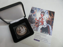 Load image into Gallery viewer, QEII CORONATION DAY ROYAL MINT SILVER PROOF .999 SELECTIVE GOLD CROWN COIN
