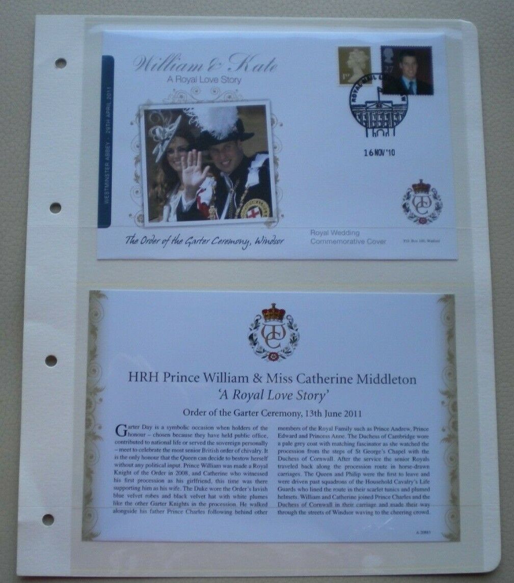2011 WILLIAM & KATE - A ROYAL LOVE STORY - ORDER OF THE GARTER CEREMONY COVER