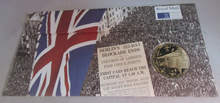 Load image into Gallery viewer, 1948-1949 THE BERLIN AIRLIFT - NICKEL BRASS - PHILATELIC MEDALLIC COVER PNC
