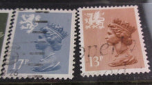 Load image into Gallery viewer, WALES LOW VALUE DEFINITIVE ISSUE STAMPS WITH CLEAR FRONTED STAMP HOLDER
