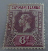 Load image into Gallery viewer, 1913 KING GEORGE V &amp; VI PRE DECIMAL STAMPS - 8 X CAYMAN ISLANDS STAMPS
