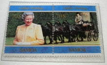 Load image into Gallery viewer, 1947-1997 THE GOLDEN WEDDING ANNIVERSARY QEII P PHILIP 6 MNH SAMOA STAMPS/INFO
