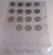 Load image into Gallery viewer, 1953-1967 QUEEN ELIZABETH II SIXPENCE 6d FULL 15 COIN SET IN CLEAR FLIP
