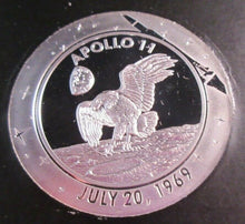 Load image into Gallery viewer, 2009 PROJECT APOLLO 40TH ANNIVERSARY SILVER PROOF MEDAL IN CLEAR HARD CASE
