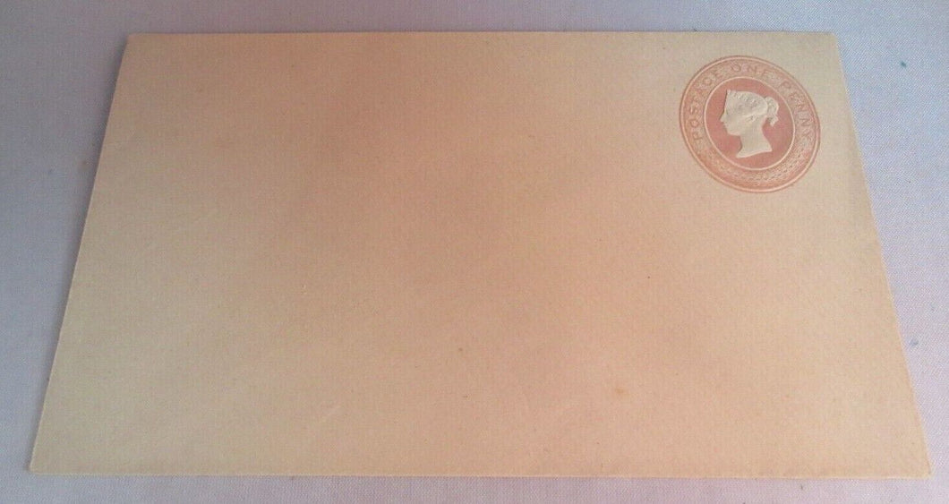 QUEEN VICTORIA ONE PENNY EMBOSSED ENVELOPE UNUSED VERY GOOD CONDITION