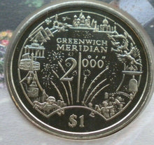 Load image into Gallery viewer, 2000 SPECIAL OCCASIONS 2000 LIBERIA GREENWICH MERIDIAN 1 DOLLAR COIN COVER PNC
