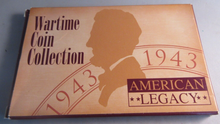 Load image into Gallery viewer, 1943 WAR TIME EMERGENCY ISSUE 1943 STEEL CENTS PHILADELPHIA MINT IN HARD CASE
