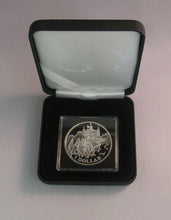 Load image into Gallery viewer, 2003 Gun Salutes Golden Jubilee 1oz Silver Proof Cook Islands RM $1 Coin Box/COA
