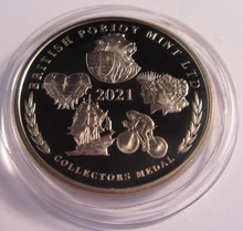 Load image into Gallery viewer, 2021 BRITISH POBJOY MINT COLLECTORS MEDAL VERY RARE ONLY 100 MINTED
