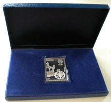 Load image into Gallery viewer, 1978 25TH ANNIV OF THE CORONATION 9p STAMP 73g SILVER INGOT FDC STAMPS BOXED&amp;COA
