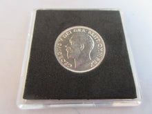 Load image into Gallery viewer, 1935 KING GEORGE V BARE HEAD .500 SILVER BUNC ONE SHILLING COIN BOXED WITH COA
