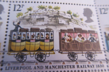 Load image into Gallery viewer, 1980 150TH ANNIV OF LIVERPOOL &amp; MANCHESTER RAILWAY GUTTER PAIRS 20 X STAMPS MNH
