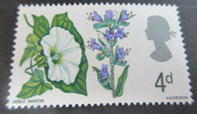 Load image into Gallery viewer, 1966 FLOWERS 4d 9d &amp; 1/9 - 14 STAMPS MNH PRESENTED IN CLEAR FRONTED STAMP HOLDER
