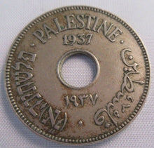 Load image into Gallery viewer, 1937 PALESTINE 10 MILS COIN 6.5g 27mm PRESENTED IN CLEAR FLIP
