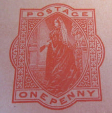 Load image into Gallery viewer, QUEEN VICTORIA ONE PENNY POSTCARD GB &amp; IRELAND UNUSED IN CLEAR FRONTED HOLDER

