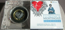 Load image into Gallery viewer, 200 Years Anniversary of the Birth of Florence Nightingale Proof Fine Silver £2
