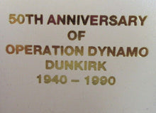 Load image into Gallery viewer, 1940-1990 50TH ANNIVERSARY OF OPERATION DYNAMO DUNKIRK GOLD PLATED BRONZE MEDAL
