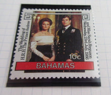 Load image into Gallery viewer, 1986 QUEEN ELIZABETH II 60TH BIRTHDAY BAHAMAS STAMPS &amp; ALBUM SHEET
