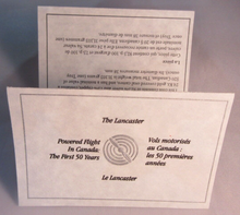 Load image into Gallery viewer, 1990 HISTORY OF POWERED FLIGHT THE LANCASTER 1oz SILVER PROOF CANADA $20 COIN
