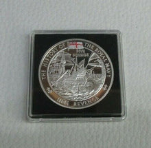 Load image into Gallery viewer, 2004 HISTORY OF THE ROYAL NAVY HMS REVENGE SILVER PROOF £5 COIN ROYAL MINT  A1
