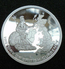 Load image into Gallery viewer, HISTORY OF BRITISH CURRENCY PROOF MEDALIONS &amp; COINS GOLD AND SILVER PLATED
