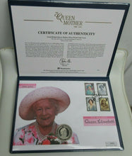 Load image into Gallery viewer, 2002 ROYAL MINT GREAT BRITAIN QUEEN MOTHER SILVER PROOF £5 COIN COVER with COA
