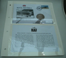 Load image into Gallery viewer, 2008 WORLD WAR 1 AIRCRAFT - HISTORY OF THE RAF - PROOF 1 CROWN  COIN COVER PNC
