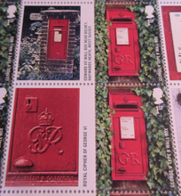 Load image into Gallery viewer, 2009 ROYAL MAIL POST BOXES POSTAGE STAMP SHEET MNH IN PROTECTIVE ALBUM PAGE
