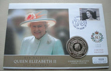 Load image into Gallery viewer, 2006 HER MAJESTY QUEEN ELIZABETH II 80TH BIRTHDAY 1CROWN COMMEMORATIVE COVER PNC
