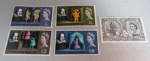 Load image into Gallery viewer, 1963-64 QEII RED CROSS COMMONWEALTH CABLE &amp; SHAKESPEARE PRE DECIMAL STAMPS MNH
