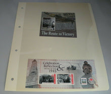 Load image into Gallery viewer, THE ROUTE TO VICTORY CELEBRATION &amp; REFLECTION STAMPS MNH ON ALBUM SHEET
