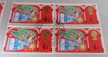 Load image into Gallery viewer, 1969 VARIOUS CHRISTMAS STAMPS X 24 MNH MINT &amp; USED IN CLEAR FRONTED STAMP HOLDER
