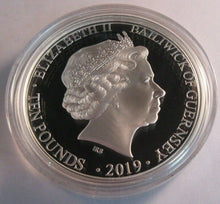 Load image into Gallery viewer, 2019 £10 SILVER PROOF 5 oz COIN 75th ANNIVERSARY of D-DAY 1944 - 2019 Guernsey
