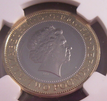 Load image into Gallery viewer, 2013 UK LONDON UNDERGROUND PF70 ULTRA CAMEO NGC SLABBED COIN
