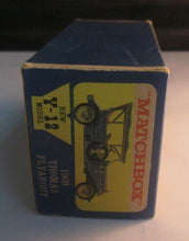Load image into Gallery viewer, 1909 Thomas Flyabout Y12 Matchbox &#39;Models of Yesteryear&#39; + Box Stunning
