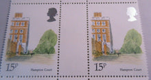 Load image into Gallery viewer, 1980 LONDON LANDMARKS HAMPTON COURT 15p GUTTER PAIRS 20 STAMPS MNH
