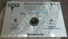 Load image into Gallery viewer, 2020 Climate Change, Our Greatest Threat Bi-Metal BAT £1 Coin Pack
