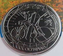 Load image into Gallery viewer, 2011 THE FINAL PUSH LONDON 2012 OLYMPIC GAMES BUNC 2011 £5 COIN COVER PNC

