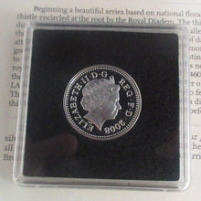 Load image into Gallery viewer, 2008 Royal Mint Scotland The Floral Series £1 One Pound Silver Gold Proof Coin
