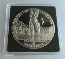 Load image into Gallery viewer, 1992 BATTLE OF MIDWAY MARSHALL ISLANDS PROOF $5 FIVE DOLLAR COIN IN BOX &amp; COA
