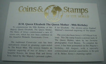 Load image into Gallery viewer, 1990 90TH BIRTHDAY OF HM QUEEN ELIZABETH THE QUEEN MOTHER BUNC £2 COIN COVER PNC
