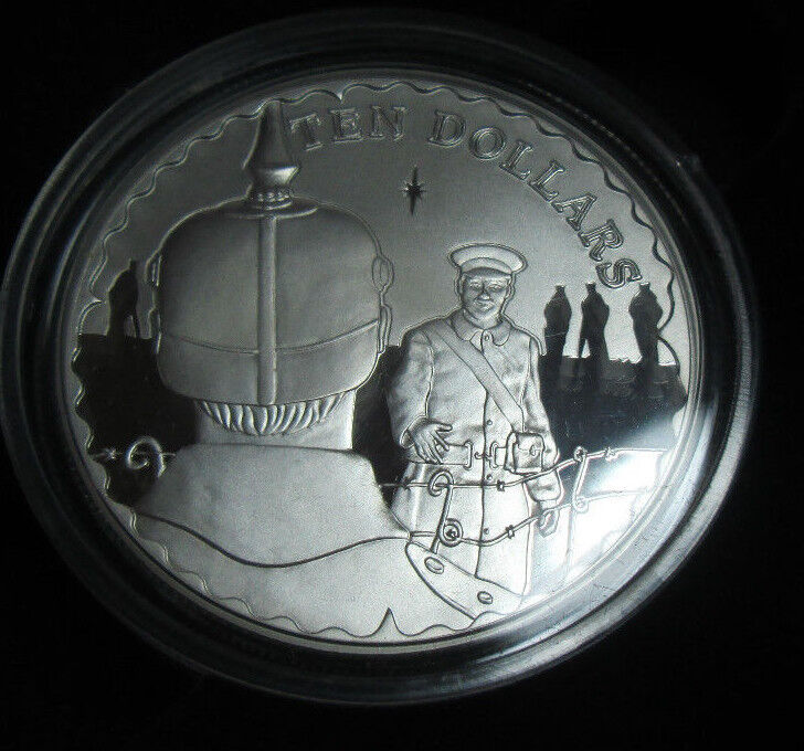 2008 ROYAL MINT GREAT WAR ANNIVERSARY SILVER PROOF $10 COIN BOX/CERTIFICATE Cc8