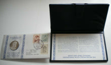 Load image into Gallery viewer, MICHELANGELO 500TH MEDALLIC 1ST DAY COVER 1975 PNC,STAMPS, P/MARK,PADDED CASE
