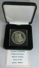 Load image into Gallery viewer, 1953-2003 QE II CORONATION PROOF ST HELENA FIFTY PENCE CROWN COIN BOX &amp; COA
