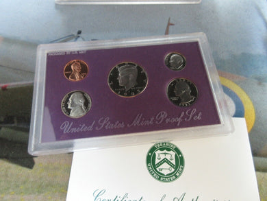 USA PROOF 5 COIN SET 1993 SANFASICO MINT KENEDY 1/2 DOLLAR - CENT US MINT