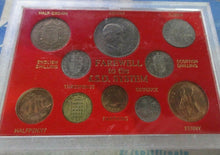 Load image into Gallery viewer, UK QUEEN ELIZABETH II 10 COIN SET IN CLEAR CASE OPTIONAL ROYAL MINT BOOK
