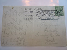 Load image into Gallery viewer, WWI POSTCARD THE INVINCIBLE TANK SENT FEB 1918 WAR BOND CANCELED
