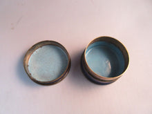 Load image into Gallery viewer, Antique Chinese cloisonne enamel BRASS OR BRONZE Round Trinket Pill Box CC1
